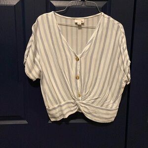 Button down crop top by So